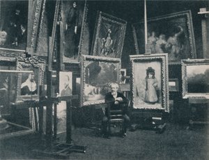 Carolus Duran Stüdyosunda, c1897 by Unbekannt