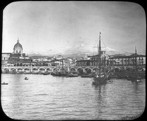 Catania ve Etna Dağı, Sicilya, İtalya, 19. yüzyılın sonları veya 20. yüzyılın başlarında by Unbekannt