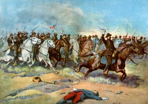 ABD müdavimleri tarafından süvari hücumu, İspanyol-Amerikan Savaşı, 1898 by Unbekannt