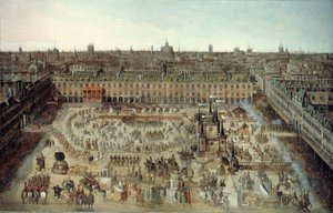 Louis XIII ile Avusturyalı Anne arasındaki evlilik sözleşmesinin kutlanması..., 1612. by Unbekannt