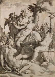 Ceres, Venüs ve Bacchus, 16-17. yüzyıl by Unbekannt
