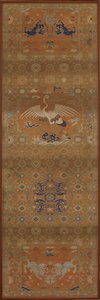 Vinçli sandalye örtüsü, aslanlar, ejderhalar, uğurlu semboller..., Qing hanedanı, 18. yüzyıl. by Unbekannt