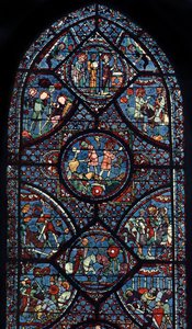 Charlemagne Penceresi, Chartres Katedrali, Fransa, c1225 by Unbekannt