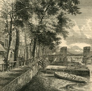 Cheyne Yürüyüşü ve Cadogan İskelesi, c1876. by Unbekannt