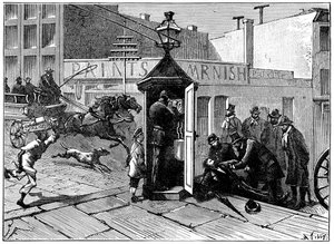 Chicago polisi telefon kulübesi, 1886 by Unbekannt