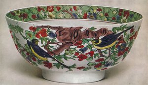 Çin porselen kase. Aile Verte. KAng Hsi Dönemi, 1662-1722, 1928. by Unbekannt