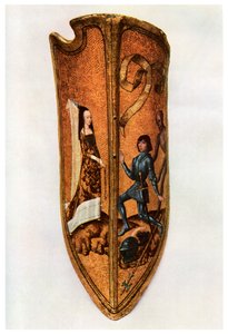 Şövalyelik ve saray aşkı: Flaman geçit töreni kalkanı, c1400 1956 by Unbekannt