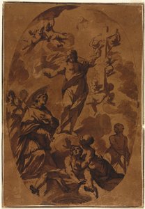 Aracı Bir Azize Görünen Muzaffer Mesih, 1600