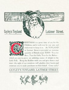 Cayleys Toyland için Noel İlanı, 1917 by Unbekannt