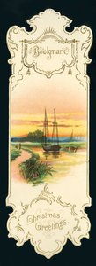 Noel Selamları - Bookmark, c1900. by Unbekannt