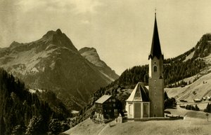 Kilise, Schröcken, Bregenzerwald, Avusturya, c1935. by Unbekannt