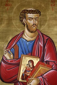Başmelek Aziz Michael Trypiotis Kilisesi. St Luke ikonu, 20150507, Lefkoşa, Kıbrıs by Unbekannt