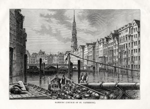 St Catherine Kilisesi, Hamburg, Almanya, 1879 by Unbekannt