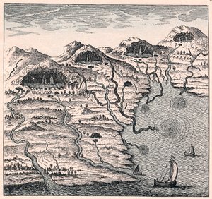 Deniz ve dağlar arasındaki suyun dolaşımı, 1665 by Unbekannt