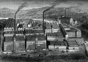 Clarks Anchor Thread Works, Paisley, İskoçya, c1880 by Unbekannt