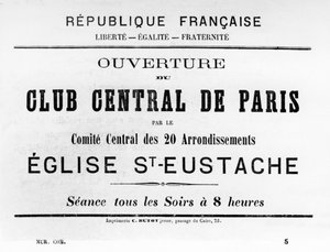 Club Central de Paris, Paris Komünü