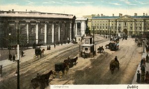 College Green - Dublin, 19. yüzyılın sonları - 20. yüzyılın başlarında. by Unbekannt