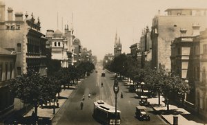 Collins Street, Melbourne, Avustralya, c1920