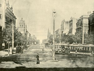 Collins Street, Melbourne, Hazine Binalarından, 1901. by Unbekannt