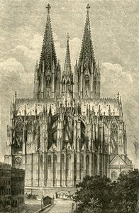 Doğudan Köln Katedrali, 1890. by Unbekannt