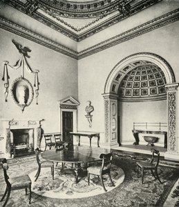 Kontrastlı İç Mekanlar: Palladian - Yemek Odası, Holkham, Norfolk, William Kent, Regency ile by Unbekannt