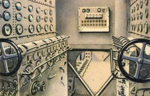 Dornier Do X uçan teknesindeki kontrol odası, 1920