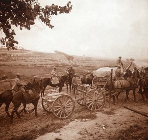 Konvoy, Genicourt, kuzey Fransa, 1916 by Unbekannt