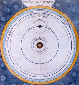 Kopernik güneş merkezli Evrenin Güneş merkezli sistemi, 1761 by Unbekannt
