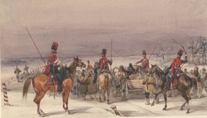 Sürgün edilenleri taşıyan Kazaklar, 1831 by Unbekannt