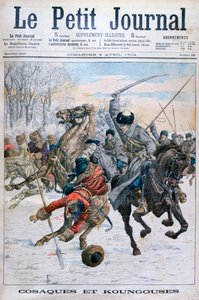 Mançus ile savaşan Kazaklar, Rus-Japon Savaşı, 1904 by Unbekannt