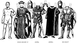 Henry V Hükümdarlığı Döneminde Giyilen Kadın ve Erkek Kostümleri, c1934 by Unbekannt