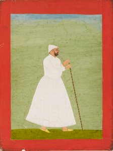 Beyaz bir jama giyen mahkeme yetkilisi, c1740 by Unbekannt