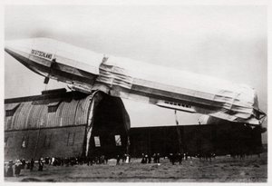 Crashed Zeppelin LZ 8 Deutschland II, Düsseldorf, Almanya, 1911 1933 by Unbekannt