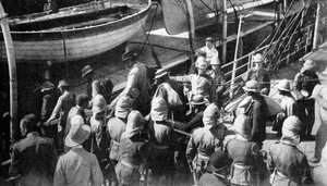 Cronjes Esir Savaşçılar, Rıhtımlar, Paardeberg, Güney Afrika, 1900 by Unbekannt
