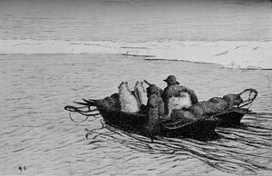 Buzda Bir Çatlağı Geçmek, c1893-1896, 1897 by Unbekannt