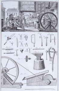 Çatal bıçak yapımı, c1750s by Unbekannt