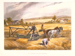 Cyrus McCormics hasat makinesi 1831, patentli 1834, c1851. by Unbekannt