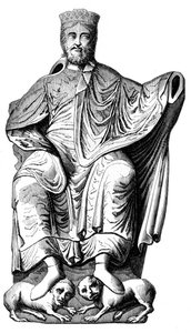 Dagobert I 603-689, Merovenj kralı, c16. yüzyıl 1849 by Unbekannt