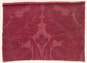 Yaprak ve Çiçek Desenli Damask, 1700