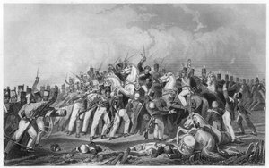 Sealkote İsyancılarının General Nicholsons sütunu tarafından yenilgisi, 1857, c1860 by Unbekannt