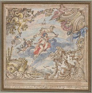 Tavan için Tasarım: Mars ve Koç, 1700