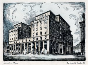 Devonshire Evi, Berkeley Caddesi, Londra, c1910-1929 by Unbekannt