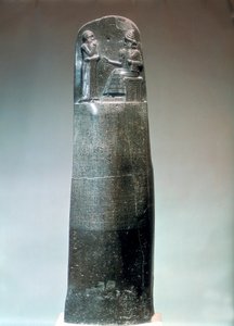MÖ 18. yy, Hammurabi yasaları ile yazılmış Diyorit stel by Unbekannt