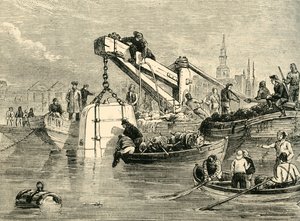 Thames Tüneli İnşaatında Kullanılan Dalış Çanı, c1878. by Unbekannt