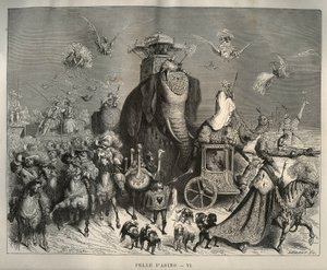 Eşek derisi: carossus ve gelin korteji. Charles Perrault