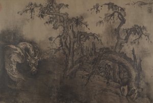 Ejderhalar ve Manzara, 14. yüzyıl, artı daha sonra ekleme. by Unbekannt