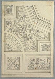 Çizim, Tavan Tasarımı, ca. 1800 by Unbekannt