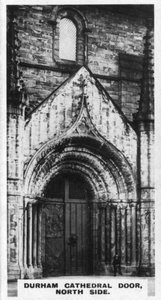 Durham Katedrali kapısı, kuzey tarafı, c1920
