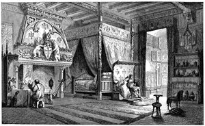 14. yüzyıl senyörünün oturma odası, 1870 by Unbekannt