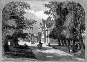 Doğu cephesi ve ana giriş, Sandringham, Norfolk, 1887 by Unbekannt